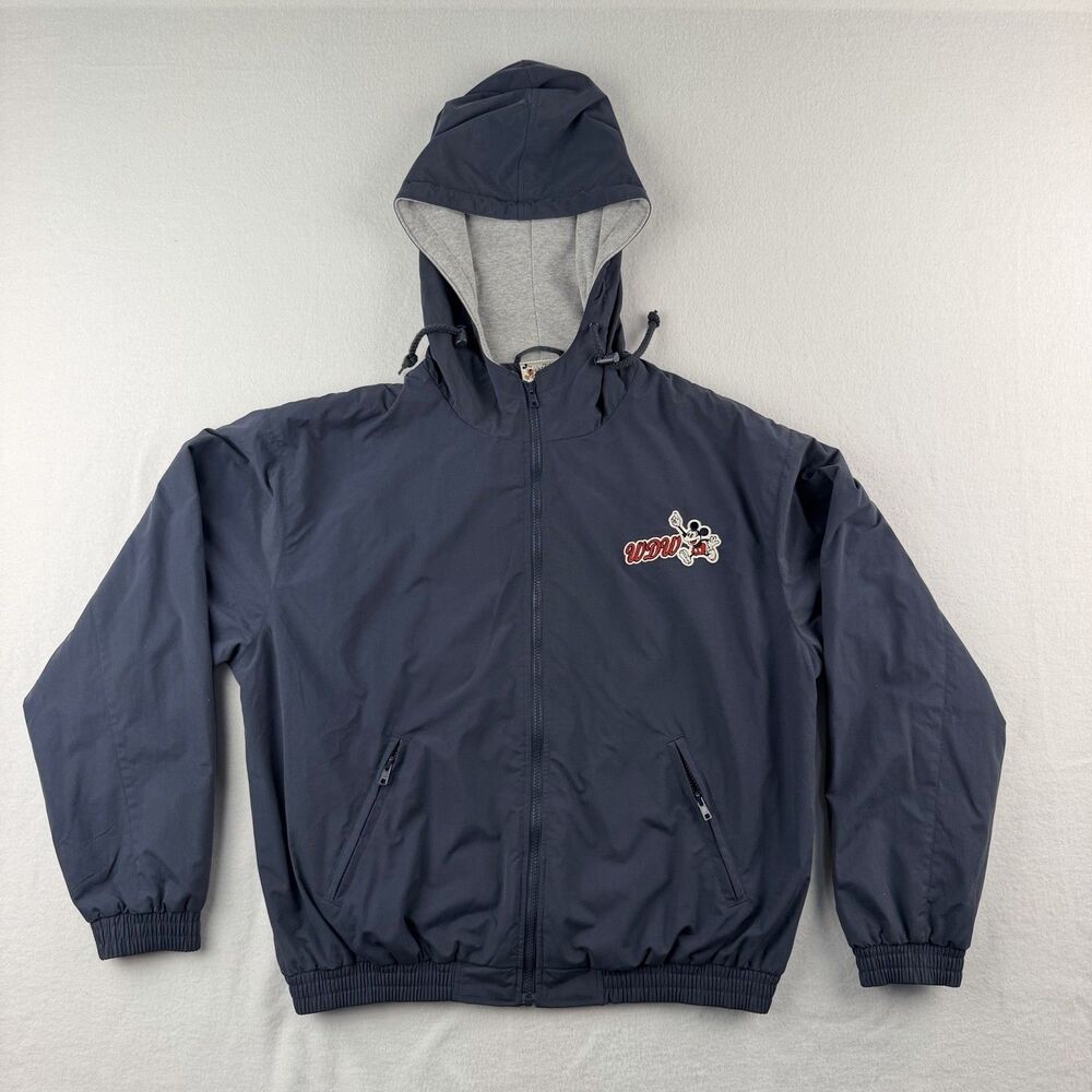 VTG Walt Disney World 71 Mickey Mouse Large Zip Hooded Lined Jacket